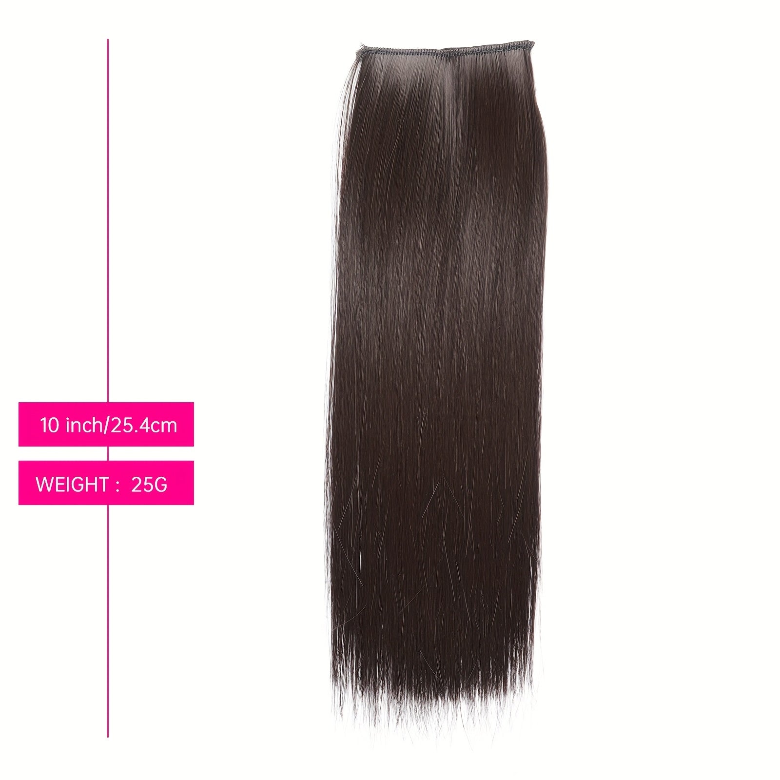 Clip-In Thick Hair Extensions to Enhance Volume for Fine Hair, Discreet Hair Clips, Synthetic Short Straight Hair Pieces Ideal for Thin Hair