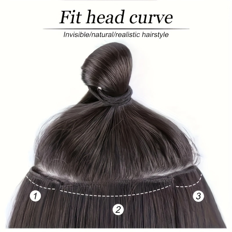 Set of 3 Women'S Wave Clip-In Hair Extensions - Seamless And Discreet Design, Lightweight Volume Boosters with Strong BB Clips, Soft And Suitable for All Hair Types