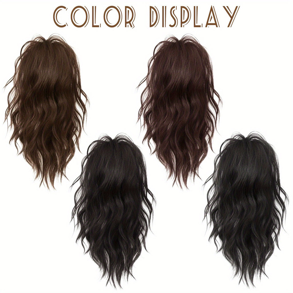 Women' 14-Inch -Looking Clip-In Ponytail Hair Extensions with Claw Clip System - Synthetic Wavy Ponytail Hairpiece for Volume, Length & Attachment (No Glue\u002F)