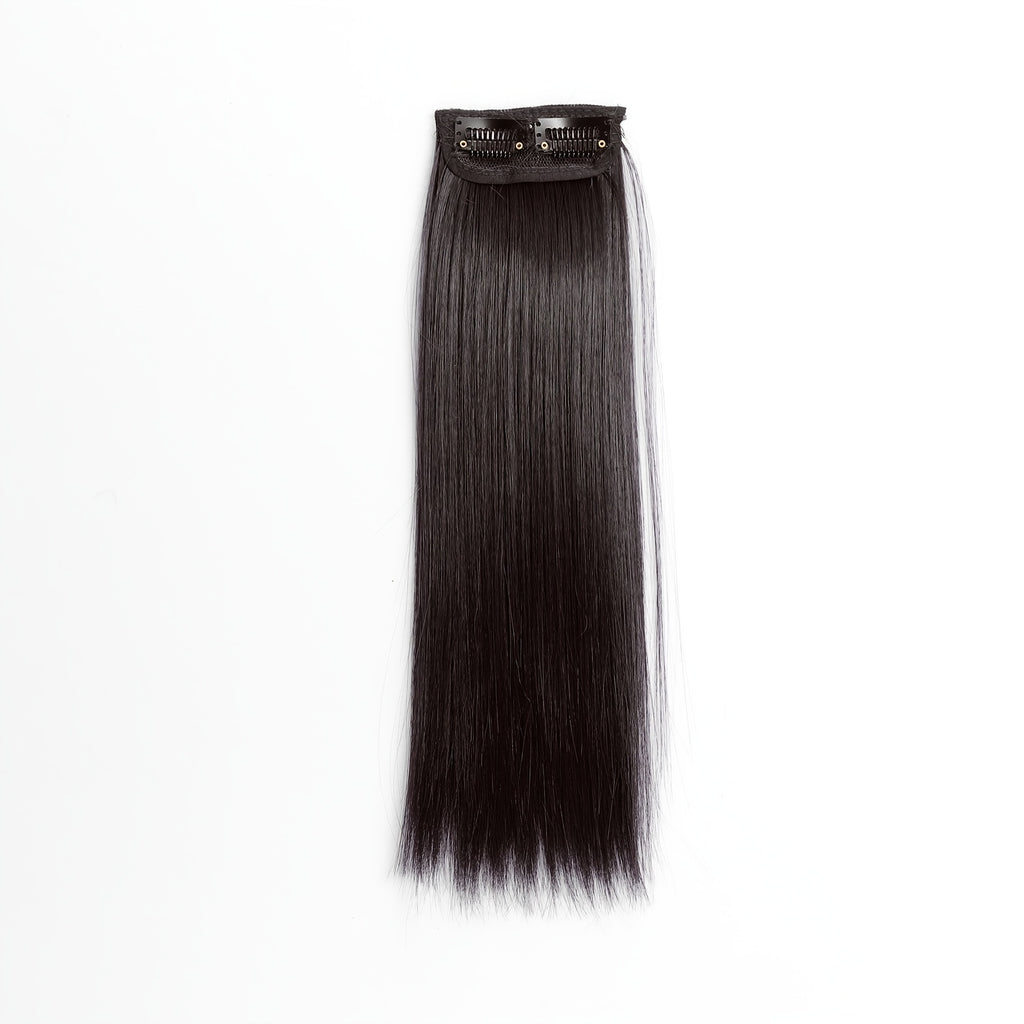 Clip-In Thick Hair Extensions to Enhance Volume for Fine Hair, Discreet Hair Clips, Synthetic Short Straight Hair Pieces Ideal for Thin Hair