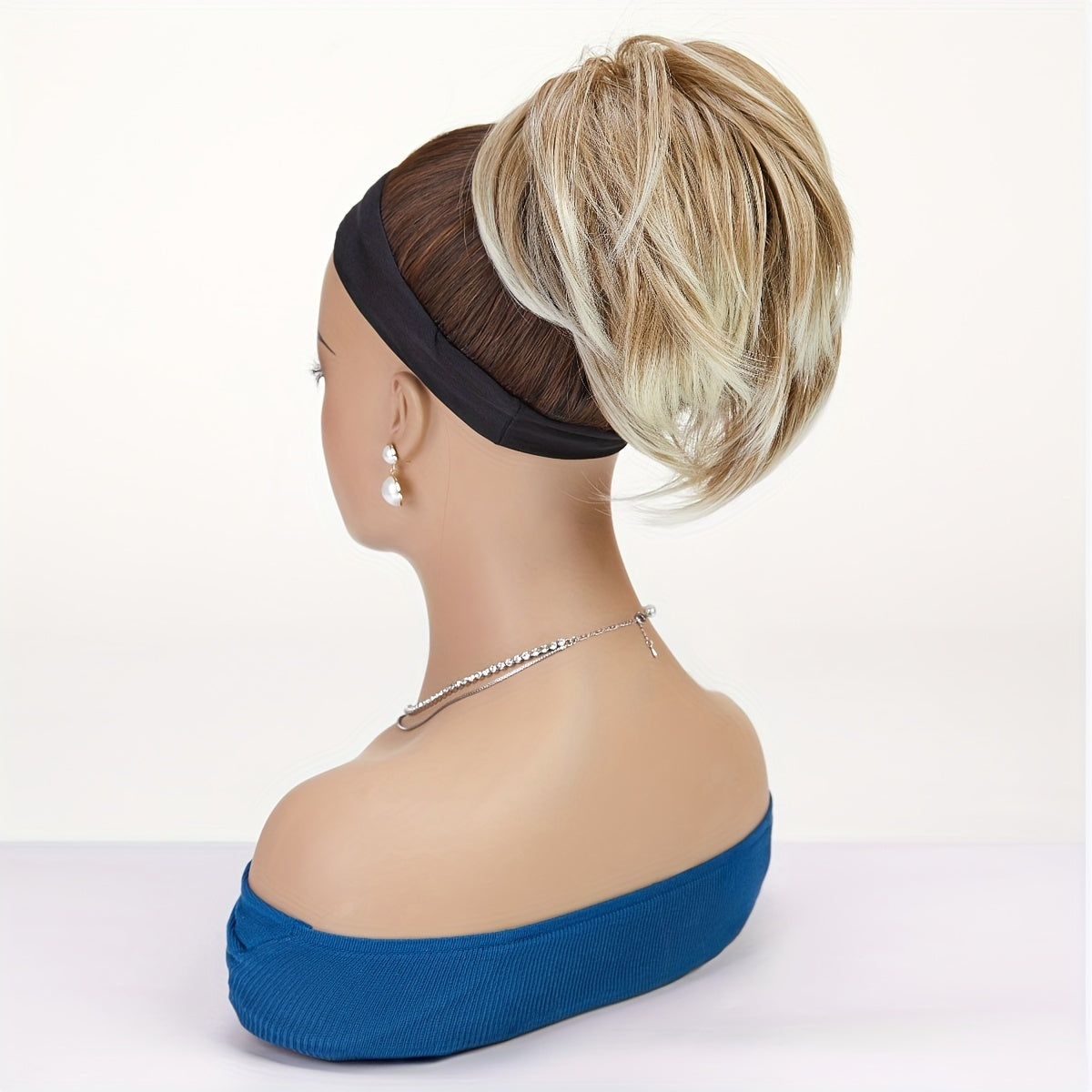 10 Inches Synthetic Claw Clip Messy Chignon Hair Extensions Daily Wear Clip-in Ponytail Extensions Hair Accessories for Women